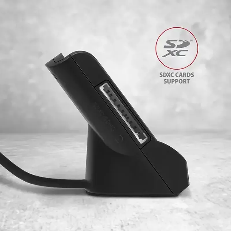 Axagon CRE-SM2 nutikaardi lugeja USB 2.0 must 1,3 m kaabliga