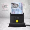 Axagon CRE-SM2 nutikaardi lugeja USB 2.0 must 1,3 m kaabliga
