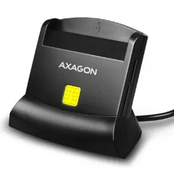 Axagon CRE-SM2 nutikaardi lugeja USB 2.0 must 1,3 m kaabliga