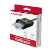Axagon CRE-SM3N USB-A Smart-kaardi/ID-kaardi lameluger, USB 2.0, 1,3 m, must, 57 g