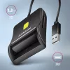 Axagon CRE-SM3SD USB nutikaardi ja SD/microSD/SIM lameda nutikaardi lugeja siseruumidesse USB 2.0 must