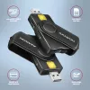 Axagon CRE-SMP2A USB nutikaardi ja SD/microSD/SIM PocketReader lugeja siseruumides USB Type-A/USB Type-C must