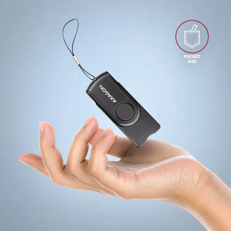 Axagon CRE-SMP2A USB nutikaardi ja SD/microSD/SIM PocketReader lugeja siseruumides USB Type-A/USB Type-C must