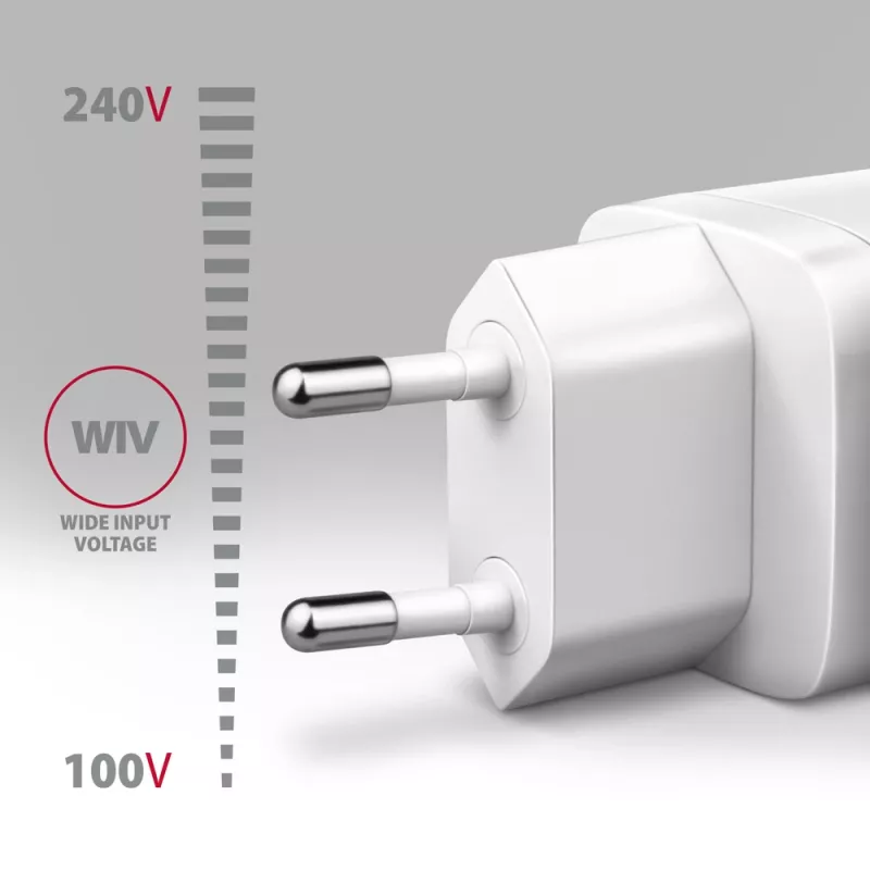 Laadija Axagon ACU-PQ30W QC3.0 30W USB-C Valge