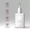 Laadija Axagon ACU-PQ30W QC3.0 30W USB-C Valge