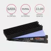 Axagon CLR-M2L10 passiivne alumiiniumist jahutusradiaator kõigile M.2 SSD-dele, suurus 2280, kõrgus 10 mm.