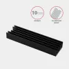 Axagon CLR-M2L10 passiivne alumiiniumist jahutusradiaator kõigile M.2 SSD-dele, suurus 2280, kõrgus 10 mm.
