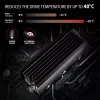 Axagon CLR-M2XL passiivne alumiiniumradiaator ühe- ja kahepoolsetele M.2 SSD-ketastele, suurus 2280, kõrgus 36 mm