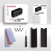Axagon CLR-M2XL passiivne alumiiniumradiaator ühe- ja kahepoolsetele M.2 SSD-ketastele, suurus 2280, kõrgus 36 mm