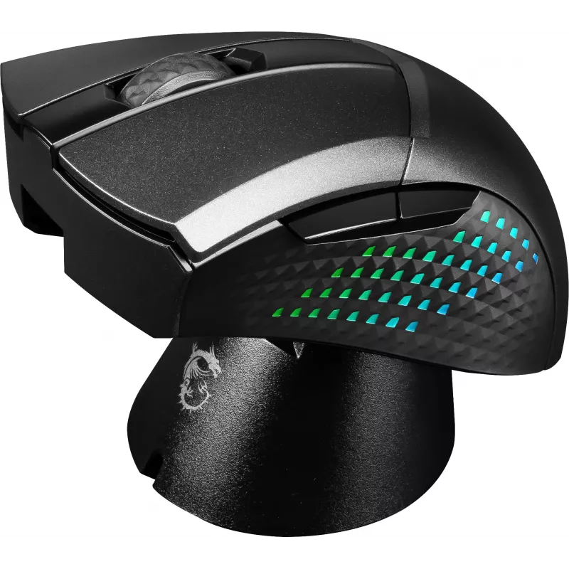 MSI CLUTCH GM51 LIGHTWEIGHT WIRELESS hiir Mängimine Paremakäeline RF Wireless + Bluetooth + USB Type-C Optiline 26000 DPI