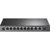 TP-Link 8-pordiline 10/100 Mbit/s + 3-pordiline Gigabit lauaarvuti kommutaator 8-pordilise PoE+-ga