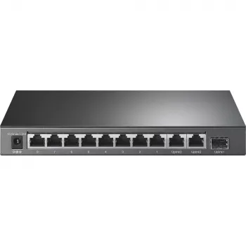 TP-Link 8-pordiline 10/100 Mbit/s + 3-pordiline Gigabit lauaarvuti kommutaator 8-pordilise PoE+-ga