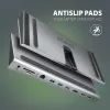 Dokkimisjaam Axagon HMC-4KX3 USB-C 5Gbps jaotur, 3x USB-A, 2x HDMI, DP, RJ-45, SD/microSD, heli, PD 100W, kaabel 40cm