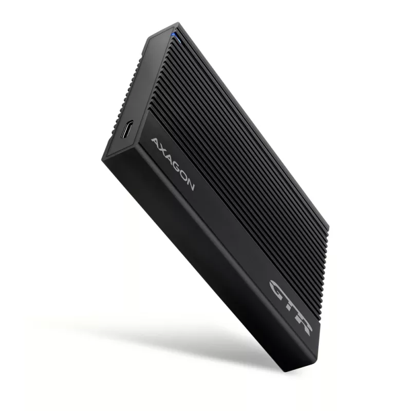 Kõvaketta/SSD korpus Axagon EE25-GTR USB-C 3.2 Gen 2 Must 2,5 tolli
