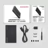 Kõvaketta/SSD korpus Axagon EE25-GTR USB-C 3.2 Gen 2 Must 2,5 tolli