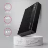 Axagon EE35-GTR USB-C 5Gbps - SATA 6G, 3.5 RIBBED box MUST - USB Typ C HDD korpus 3.5 tolli