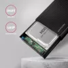 Axagon EE35-GTR USB-C 5Gbps - SATA 6G, 3.5 RIBBED box MUST - USB Typ C HDD korpus 3.5 tolli