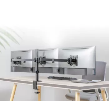 Lauamonitori kinnitus Gembird MA-D3-01, 1 haru lauakinnitus, VESA 75x75–100x100, kuni 7 kg, 17–27 tolliste ekraanide jaoks, must