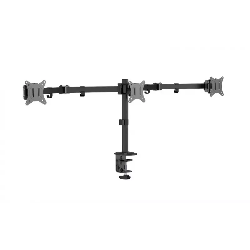 Gembird MA-D3-01 reguleeritav lauakinnitus 3 monitorile, 17–27 tolli, kuni 7 kg