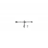 Gembird MA-D3-01 reguleeritav lauakinnitus 3 monitorile, 17–27 tolli, kuni 7 kg