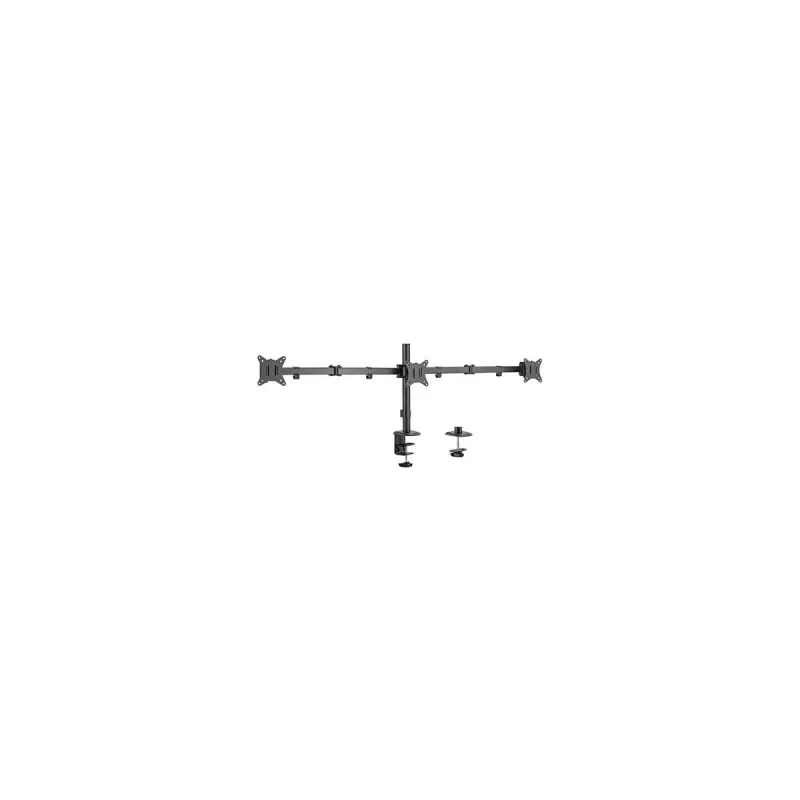 Gembird MA-D3-01 reguleeritav lauakinnitus 3 monitorile, 17–27 tolli, kuni 7 kg