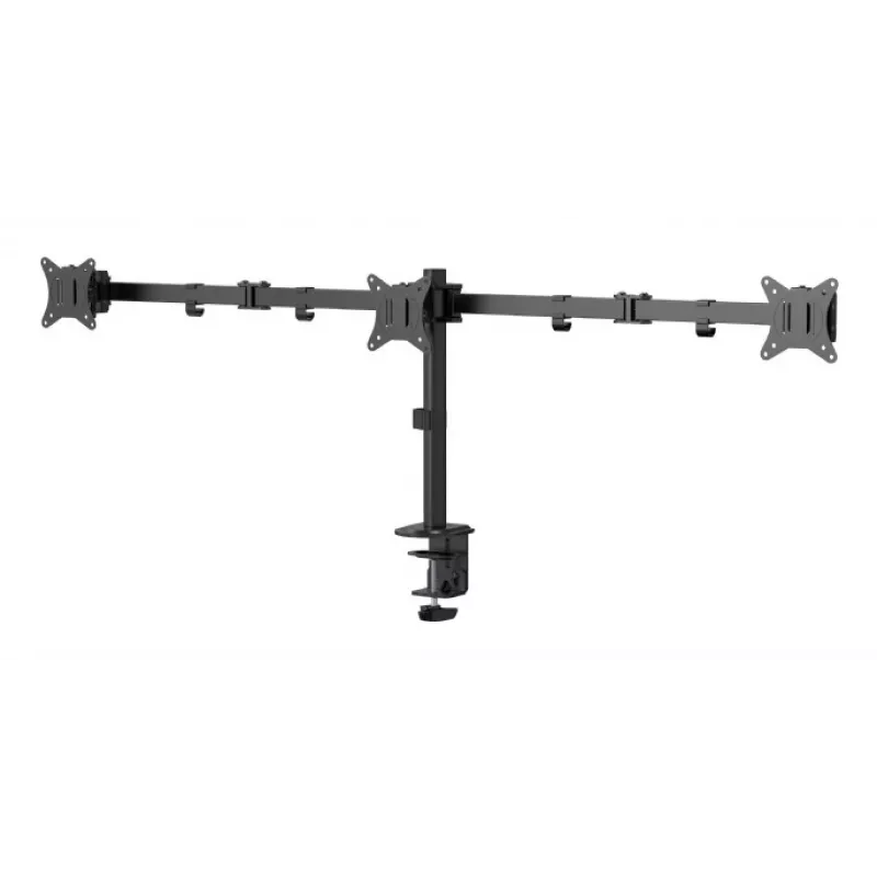 Gembird MA-D3-01 reguleeritav lauakinnitus 3 monitorile, 17–27 tolli, kuni 7 kg