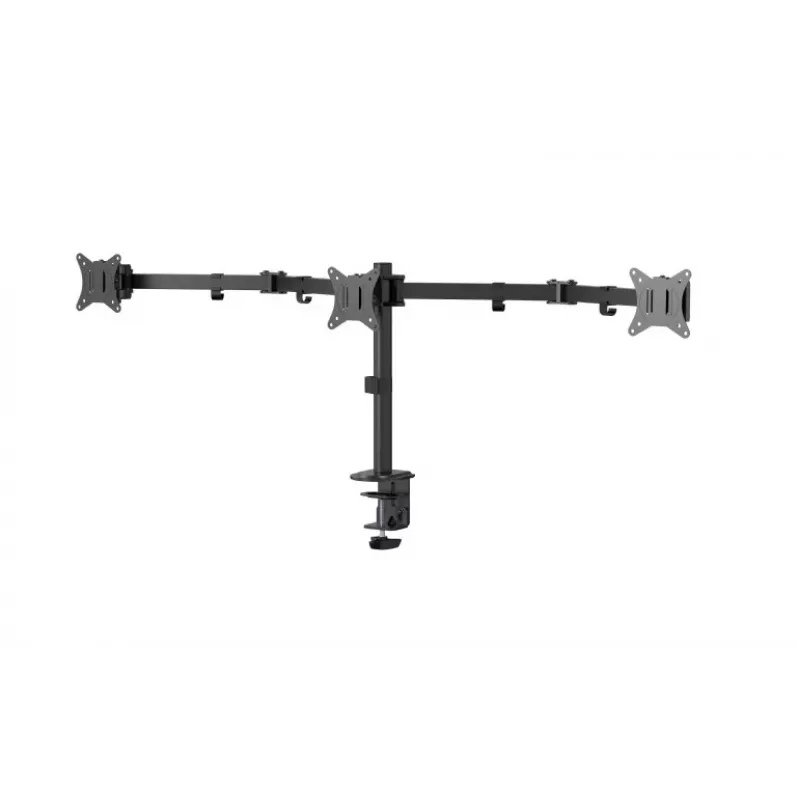 Gembird MA-D3-01 reguleeritav lauakinnitus 3 monitorile, 17–27 tolli, kuni 7 kg