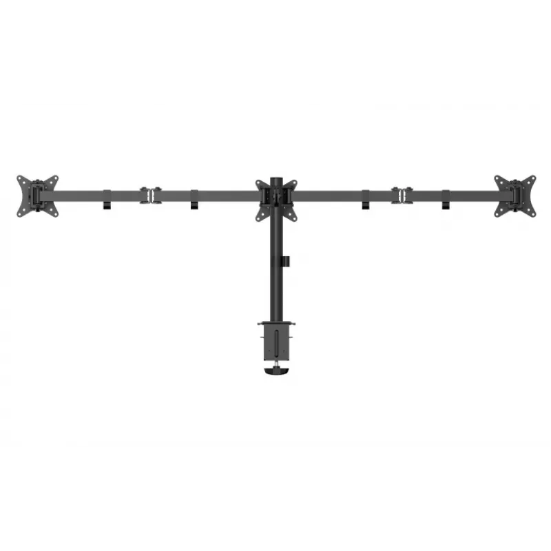 Gembird MA-D3-01 reguleeritav lauakinnitus 3 monitorile, 17–27 tolli, kuni 7 kg