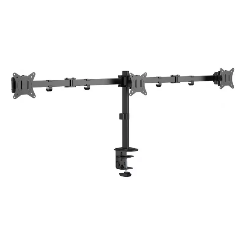 Gembird MA-D3-01 reguleeritav lauakinnitus 3 monitorile, 17–27 tolli, kuni 7 kg