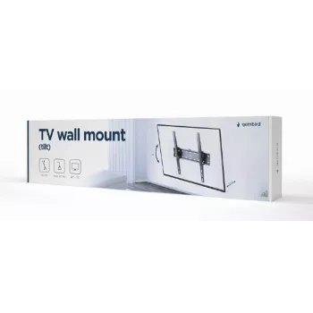 TV kinnitus Gembird WM-55T-02 32–55 tolli ekraanidele, kalle -12° kuni 12°, VESA 200x200–400x400, 40 kg, must