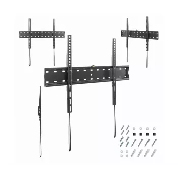 TV-kinnitus Gembird WM-70F-01 must 37 tolli kuni 70 tolli teleritele, 40 kg, VESA 200x200–600x400, 2,5 cm õhuke