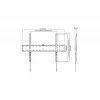 TV-kinnitus Gembird WM-70F-01 must 37 tolli kuni 70 tolli teleritele, 40 kg, VESA 200x200–600x400, 2,5 cm õhuke