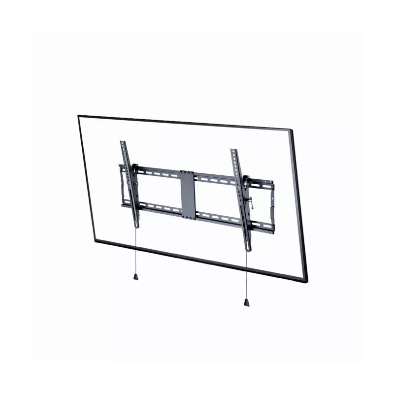 TV seinakinnitus Gembird WM-90T-01 43–90-tollistele ekraanidele, VESA 200x200–800x400, kalle -12°–3°, 70 kg kandevõime, must