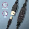 Axagon ADR-220B USB 2.0 A-M -> B-M aktiivne ühendus-/repiiiterkaabel 20 m