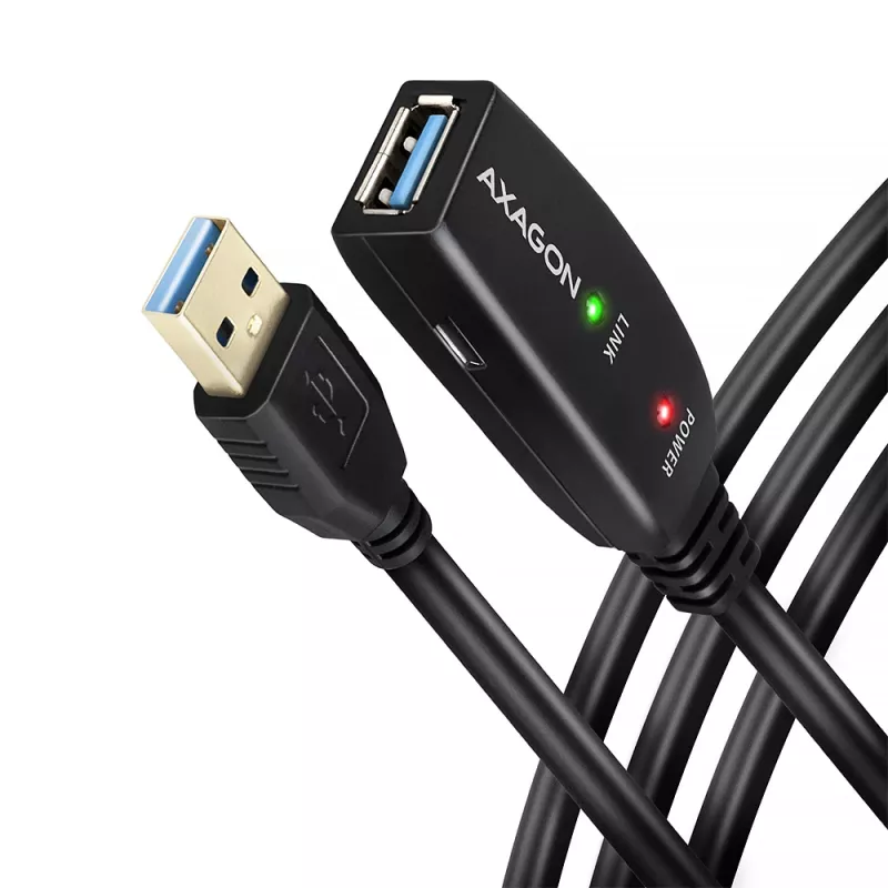 Axagon ADR-305 USB 3.2 Gen 1 A-M -> A-F aktiivne pikendus-/repiterkaabel 5 m