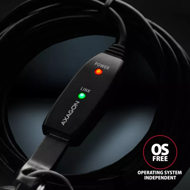 Axagon ADR-310 USB 3.2 Gen 1 A-M -> A-F aktiivne pikendus-/repiterkaabel 10 m