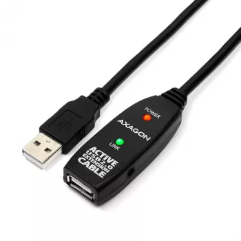 Axagon ADR-205 USB 2.0 A-M -> A-F aktiivne pikendus-/repiterkaabel 5 m