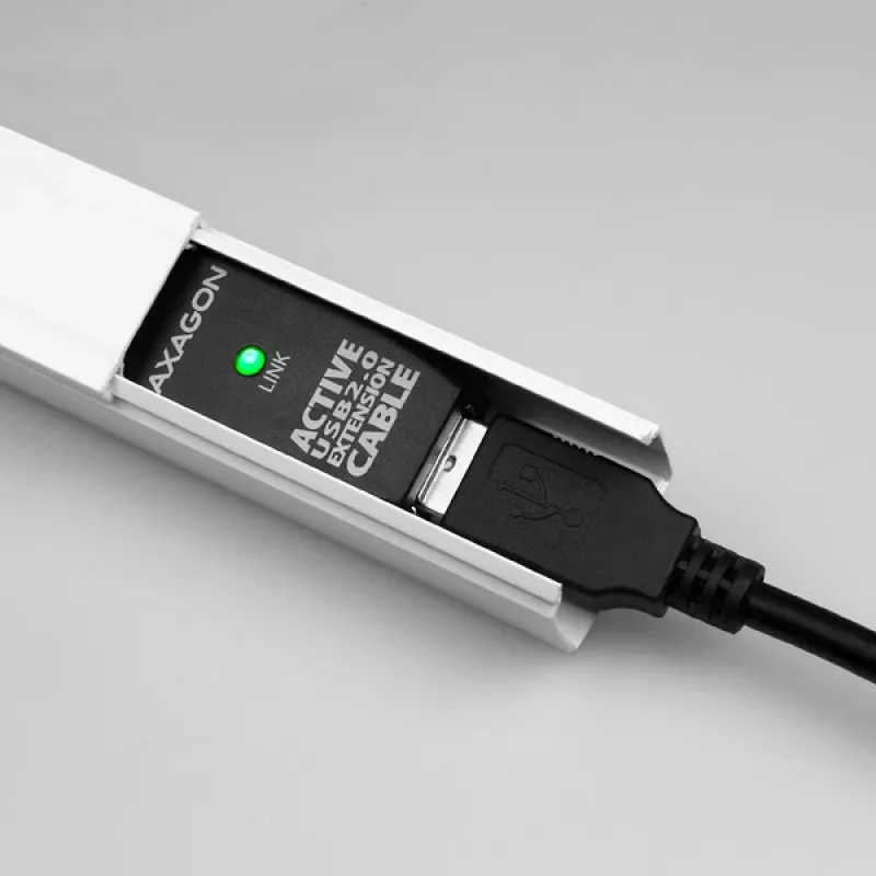 Axagon ADR-210 USB 2.0 A-M -> A-F aktiivne pikendus-/repiterkaabel 10 m