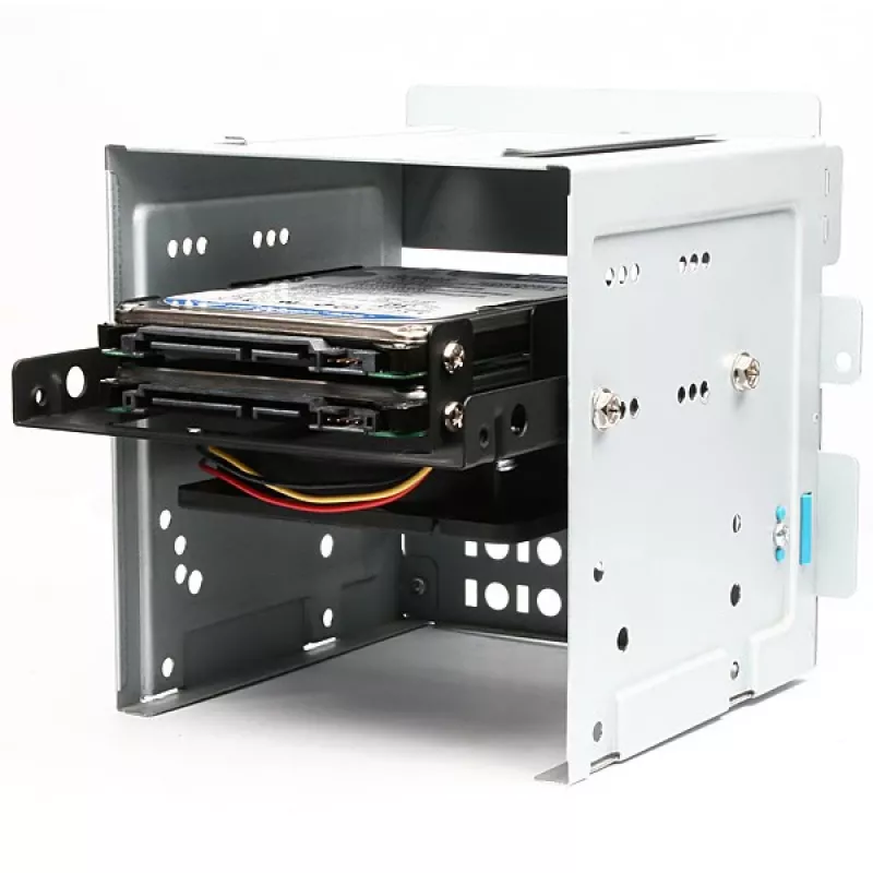 Axagon RHD-225 METALLKLAMBER kahe 2,5-tollise HDD/SSD paigaldamiseks 3,5-tollisesse pesasse, ventilaatori kinnituskoht