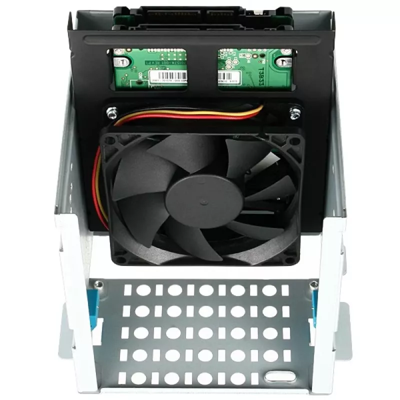 Axagon RHD-225 METALLKLAMBER kahe 2,5-tollise HDD/SSD paigaldamiseks 3,5-tollisesse pesasse, ventilaatori kinnituskoht