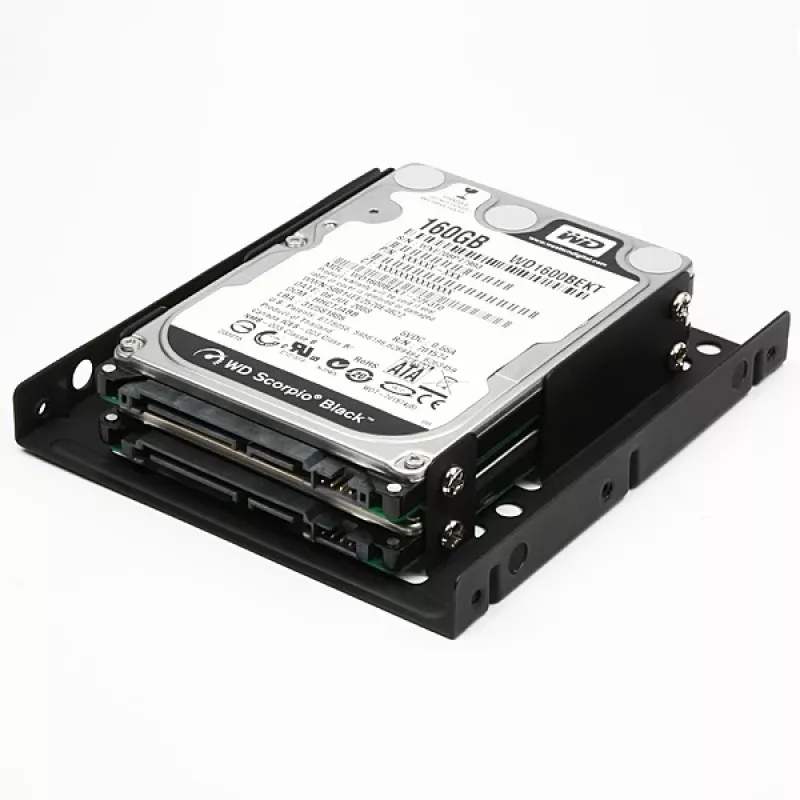 Axagon RHD-225 METALLKLAMBER kahe 2,5-tollise HDD/SSD paigaldamiseks 3,5-tollisesse pesasse, ventilaatori kinnituskoht
