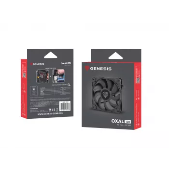 GENESIS Oxal 120 Computer case Fan 12 cm Must 1 tk