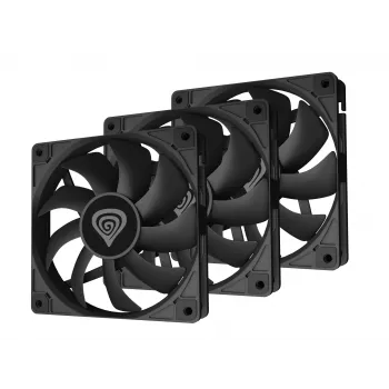 GENESIS Oxal 120 Computer case Fan 12 cm Must 3 tk