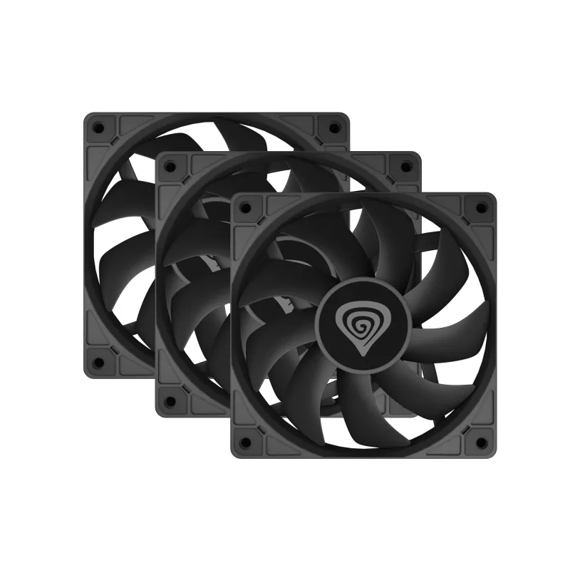 GENESIS Oxal 120 Computer case Fan 12 cm Must 3 tk