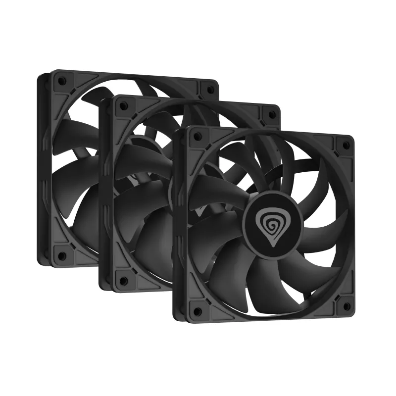 GENESIS Oxal 120 Computer case Fan 12 cm Must 3 tk