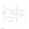 Neomounts WL40S-950BL18 Raskeveo seinakinnitus 55-110 tolli - täisliikumine