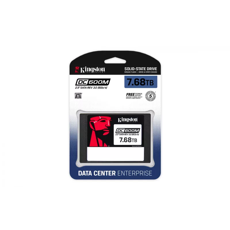 SSD-ketas Kingston Technology 7680G 7.68TB 2.5 tolli SATA SEDC600M/7680G