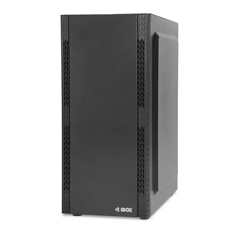 PC korpus IBOX ANTILA 39 Midi Tower — must, ATX/microATX, GPU kuni 31 cm, CPU jahuti kõrgus 150 mm