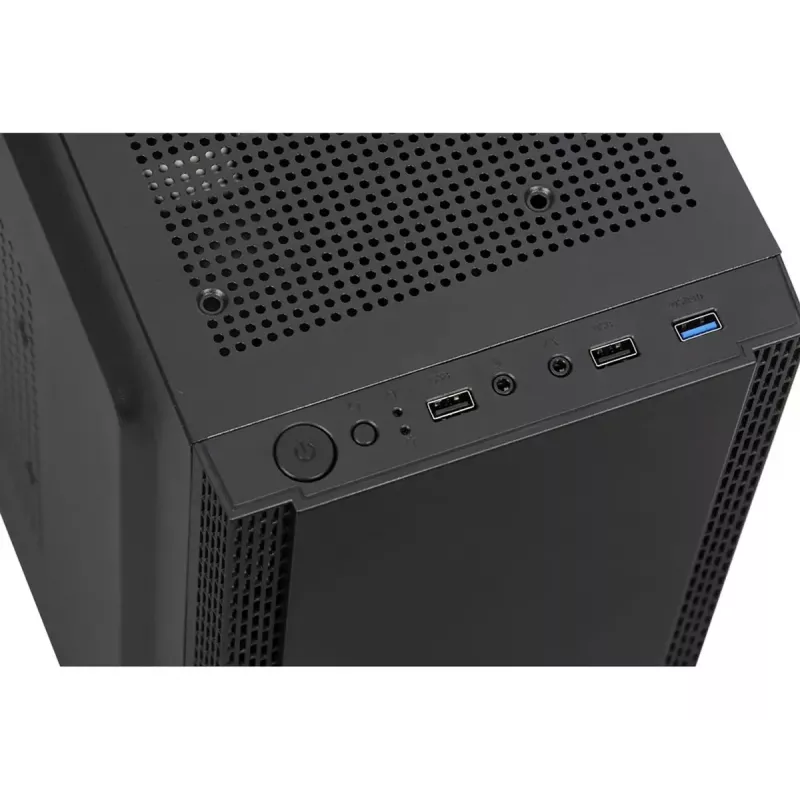 PC korpus IBOX ANTILA 39 Midi Tower — must, ATX/microATX, GPU kuni 31 cm, CPU jahuti kõrgus 150 mm