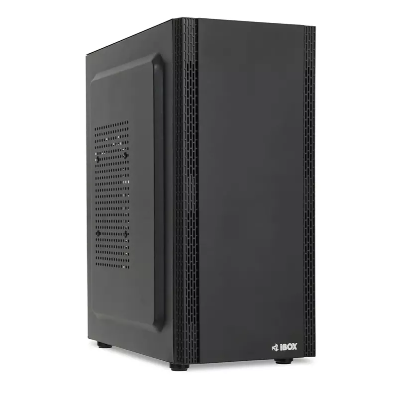 PC korpus IBOX ANTILA 39 Midi Tower — must, ATX/microATX, GPU kuni 31 cm, CPU jahuti kõrgus 150 mm